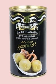 Olives vertes farcies aux anchois La Explanada 350 gr