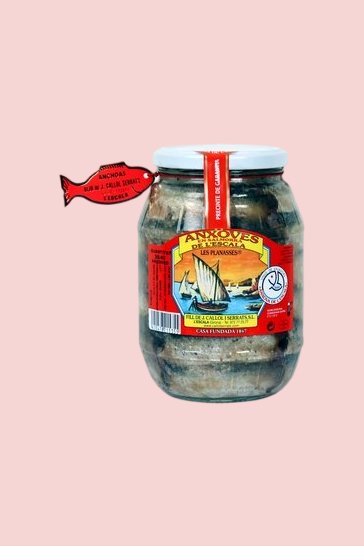 Anchois au sel de l'Escala Callol Serrats 1450 gr - 35/40 u.