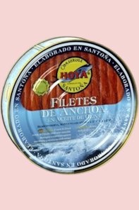 Filets d'anchois de Cantabrie à l'huile d'olive Hoya 500 gr
