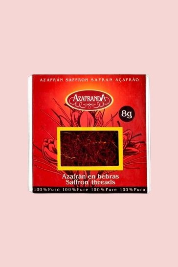 Safran pistils coupé Negin pur en filament Azafranda, 8 grammes