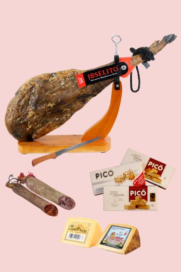 Panier avec jambon Cotiella