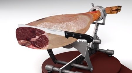 Exemple de coupe transversale d'un jambon