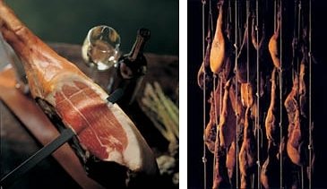 Jambon serrano et cave de jambons serranos