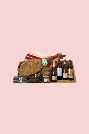 Panier avec épaule de jambon pata negra Etxenike (réf. 08P04)