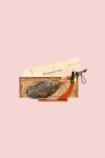 Panier avec jambon pata negra Aroche (réf. 11J01)