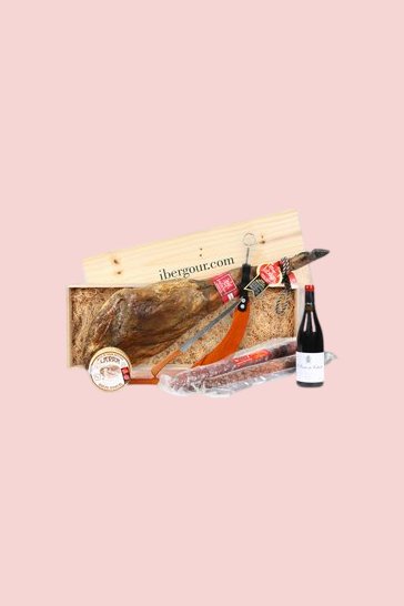 Panier avec jambon pata negra Mencía (réf. 11J08)