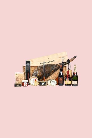 Panier avec jambon pata negra Alba (réf. 11J14)