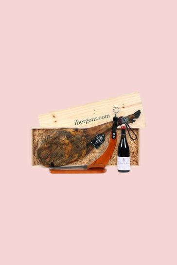 Panier avec épaule de jambon pata negra Bierzo (réf. 11P01)