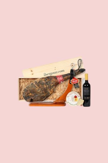 Panier avec épaule de jambon pata negra Pastor (réf. 11P03)