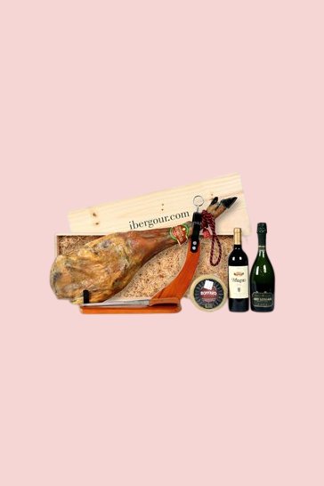 Panier avec épaule de jambon pata negra Rioja (réf. 11P05)