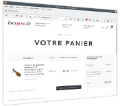 Page web de votre panier à IberGour